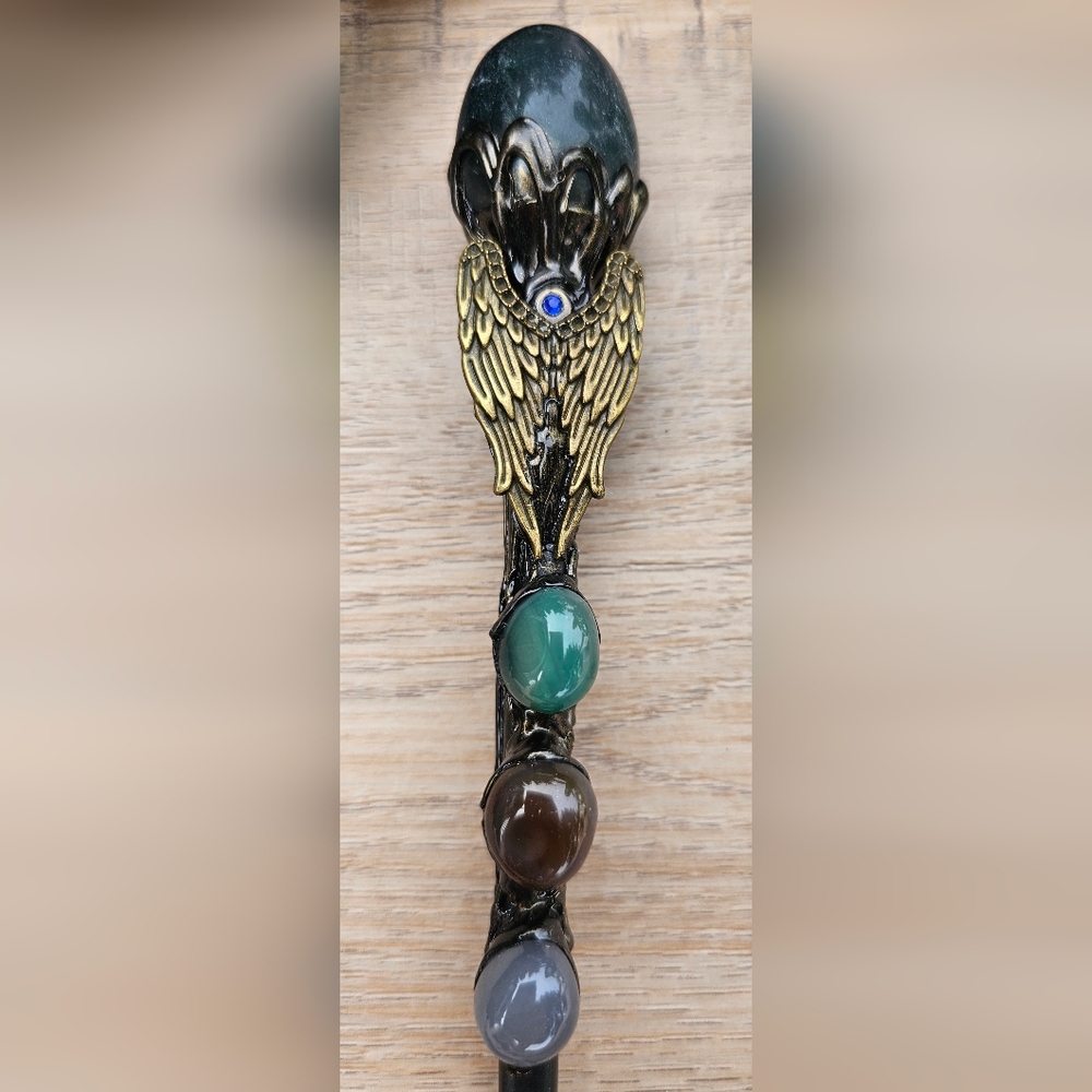 Jade Crystal Magic Wand